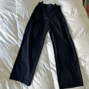The Frankie Shop Melora Trouser Navy Pinstripe Size M NWT